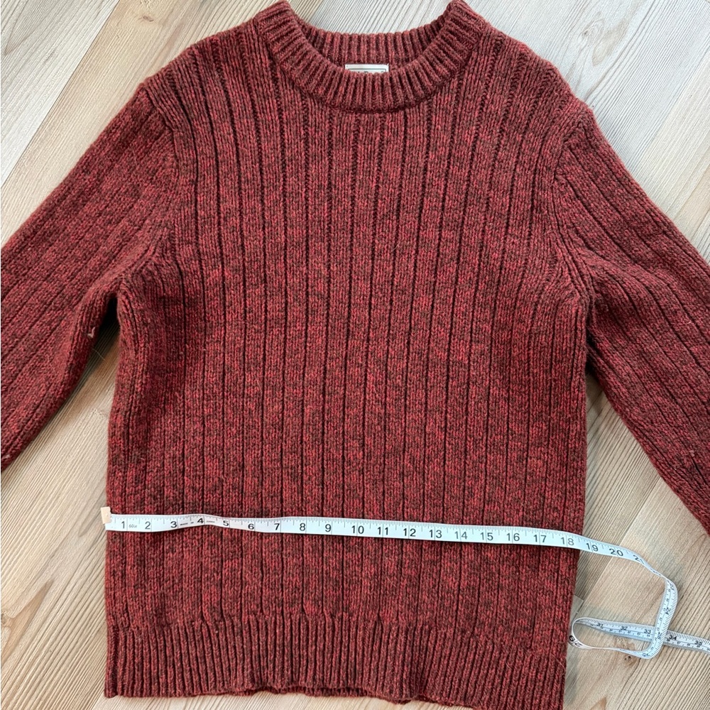 L.L. Bean Maroon Ribbed Sweater - Picture 3 of 6